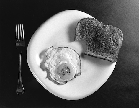 black and white. Black and White Breakfast