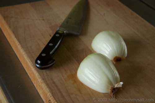 Peeled Onion Halves