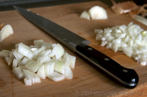 Chopped and Diced Onions