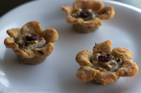 Cranberry Goat Cheese Tarts