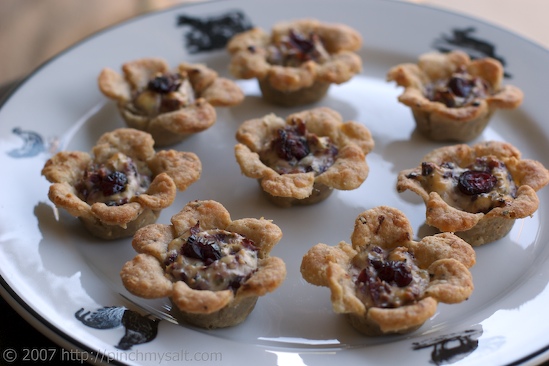 Cranberry Goat Cheese Tartlets