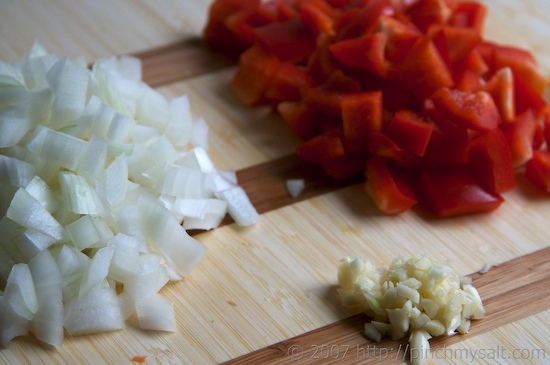 Onion, Pepper, and Garlic