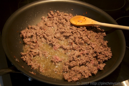 Almost Cooked Ground Beef