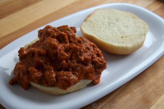 Building a sloppy joe sandwich using the ultimate homemade manwich recipe for the filling.