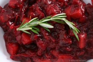 Cranberry Sauce with Rosemary and Persimmons