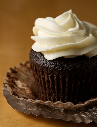 Chocolate stout cupcake with cream cheese frosting