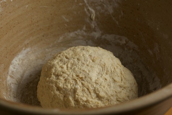 Rough Ball of Dough in the Bowl