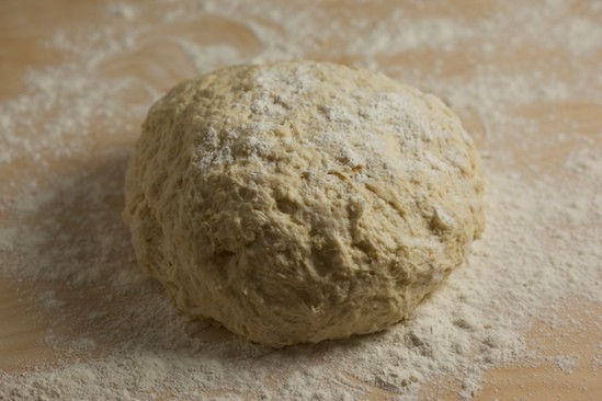 Rough Ball of Dough on the Board