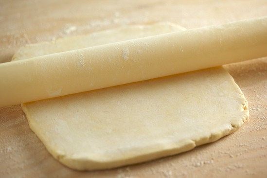 Rolling out Cream Cheese Pastry Dough for Turnovers