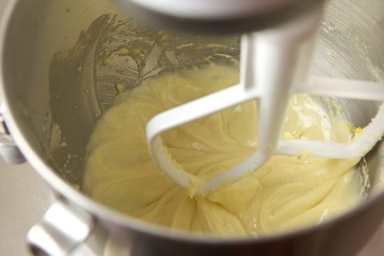 Beating Egg and Butter Mixture