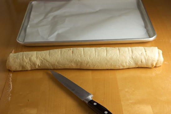 Score the Dough Lightly Where You Want to Cut It