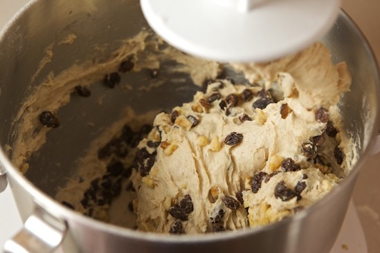 Kneaded Dough with Raisins and Walnuts