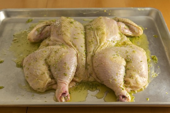 Flip the Bird Over and Rub Marinade on the Outside