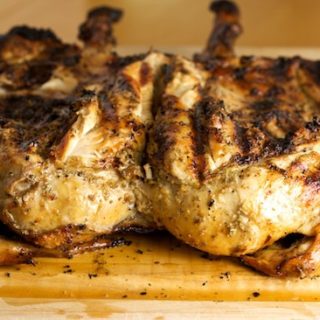 Grilled Chicken Under a Brick