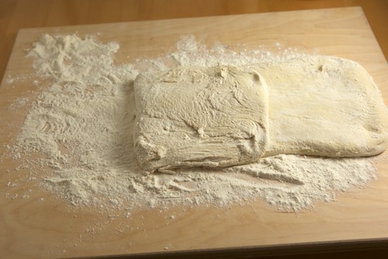 Folding Focaccia Dough