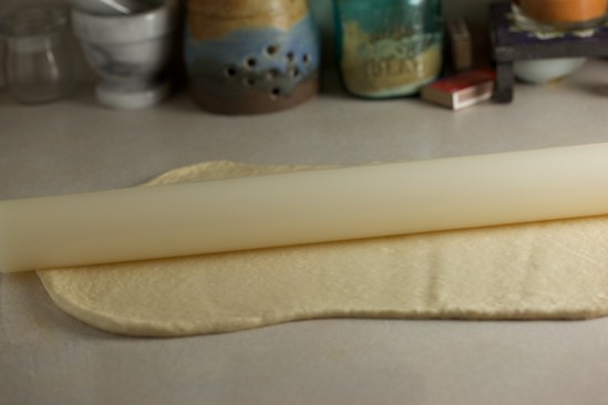 Rolling out the Cracker Dough