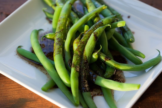 Green Beans with Balsamic Browned Butter