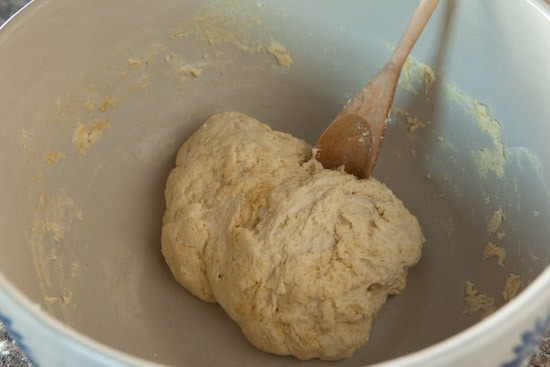 Dough Mixed for Pane Siciliano