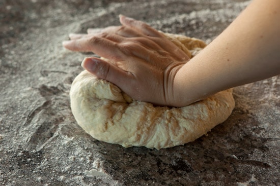 Kneading Dough for Pane Siciliano
