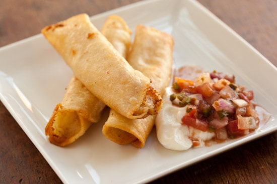 Taquitos Stuffed with Mashed Potatoes