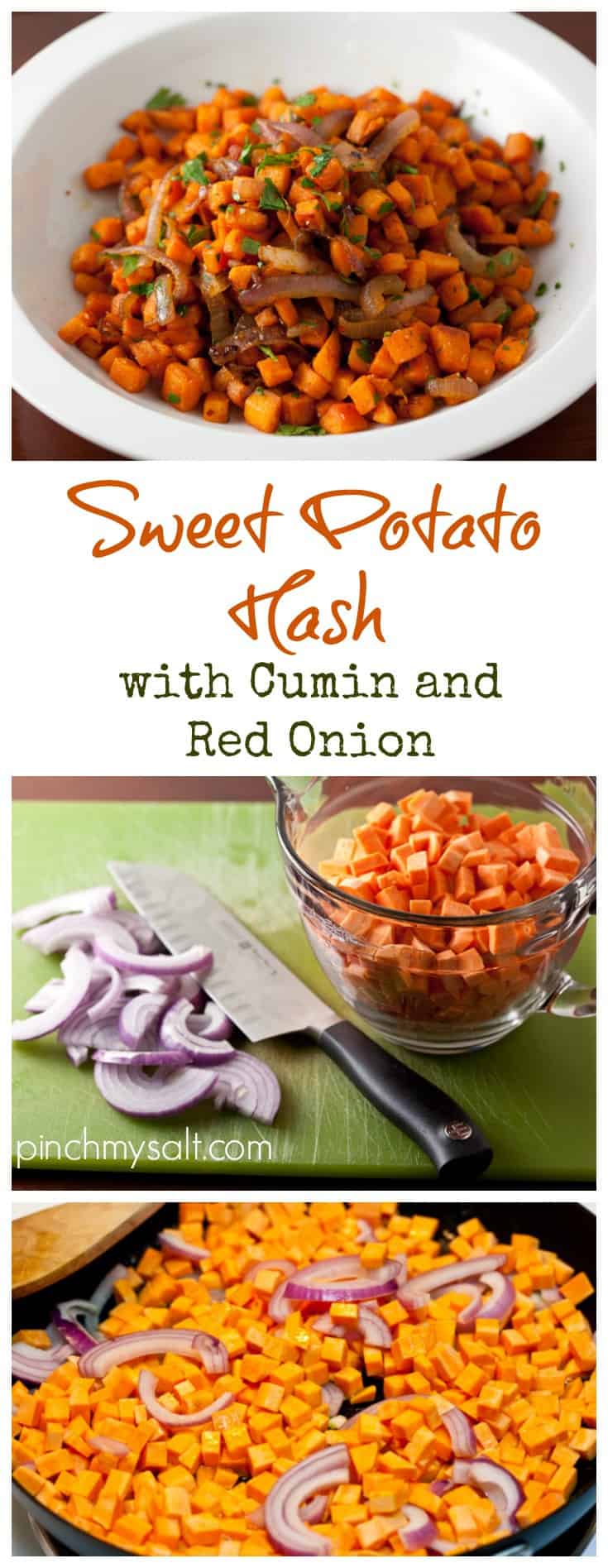 Sweet Potato Hash with Cumin and Red Onion | pinchmysalt.com
