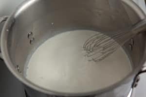 Whisking in half and half