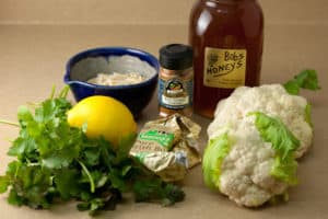 Ingredients for Cauliflower with Curry Butter and Almonds