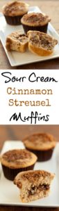 Sour Cream Cinnamon Streusel Muffins with Pecan Filling | pinchmysalt.com