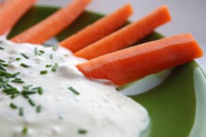 Creamy Blue Cheese Dip with Lemon and Chives