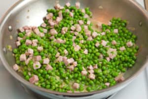 Stir in Ham and Peas