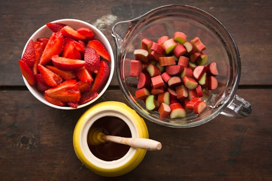 Strawberries, Rhubarb, and Honey