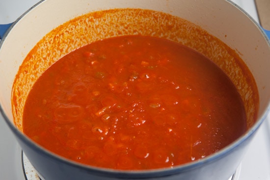 Tomato Sauce after Simmering