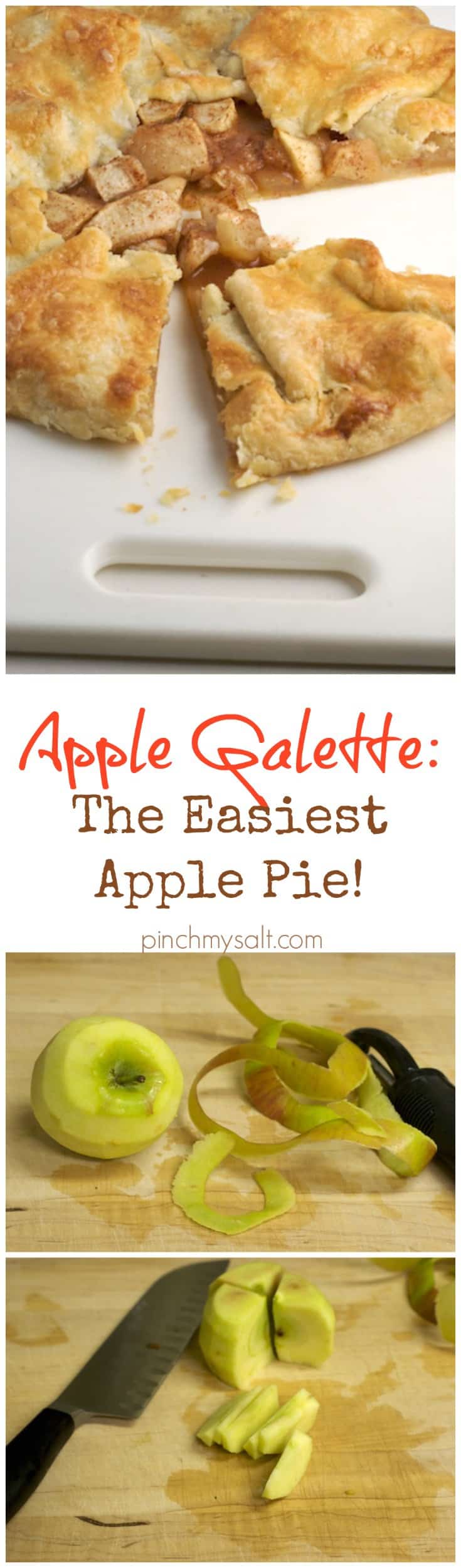 Apple Galette Recipe - Easiest Apple Pie! | pinchmysalt.com