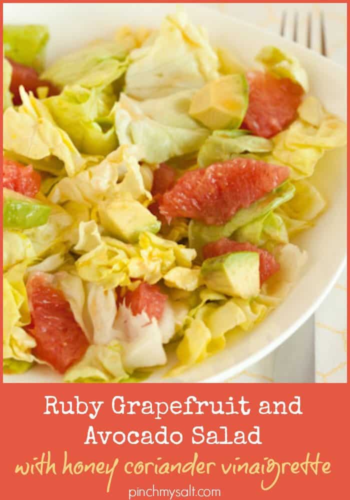 Grapefruit and Avocado Salad recipe | pinchmysalt.com