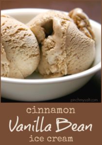 Cinnamon Vanilla Bean Ice Cream Recipe | pinchmysalt.com