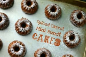 Spiced Carrot Mini Bundt Cakes from Food Maven