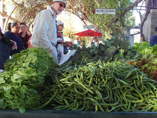 Green beans at the farmer's market