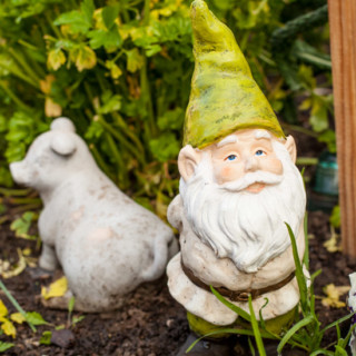 Gnome in Garden at Pinch My Salt