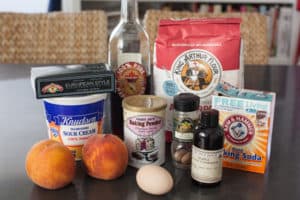 Maple Peach and Sour Cream Scone Ingredients
