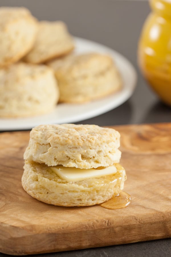 Sourdough biscuit with butter and honey | pinchmysalt.com