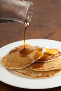 Easy overnight buttermilk sourdough pancakes | pinchmysalt.com