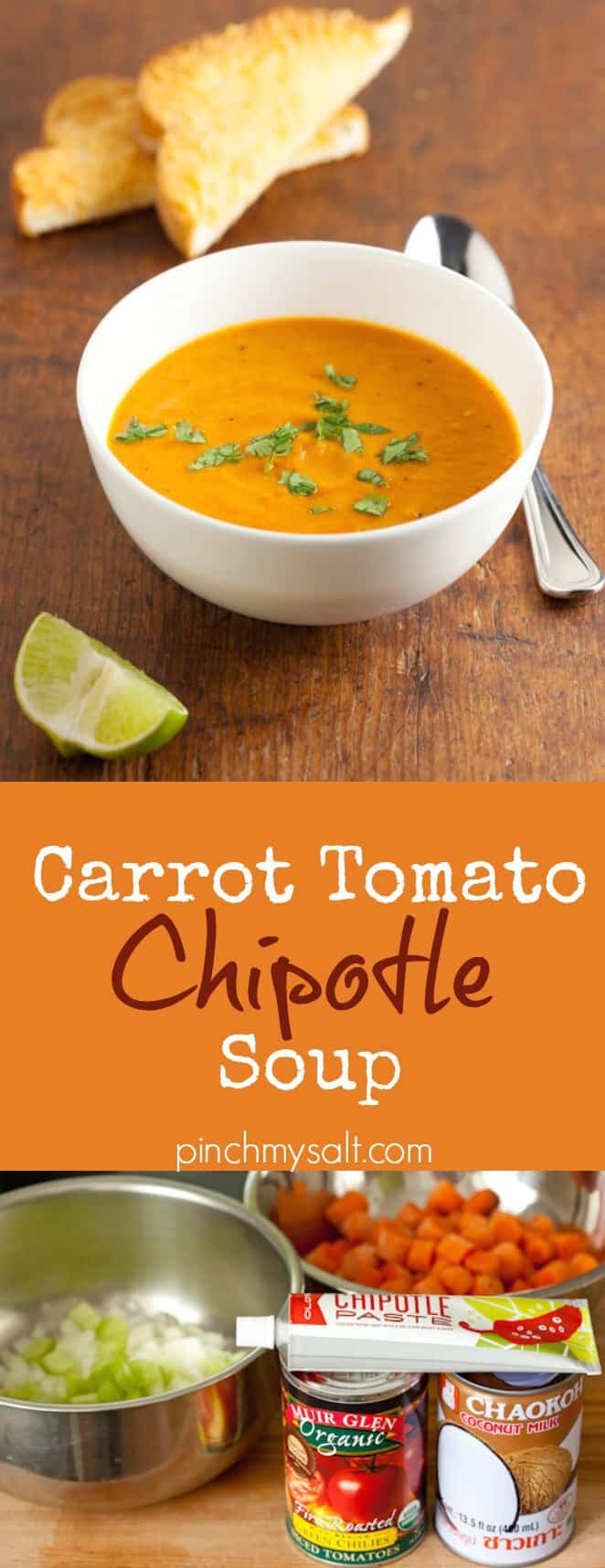 Carrot Tomato Soup with Chipotle | pinchmysalt.com